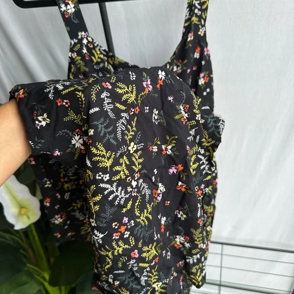 NWT SO Black Floral Straight Leg Jumpsuit / Size XXL - Picture 3 of 6